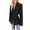 Black, variant on Brondbend Coats Women Jacket Womens Lapel Long Sleeved Pocket Drawstring Outerwear Solid Color Casual Loose Jacket Lady Outdoor Tops Black