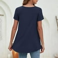 thumbnail image 3 of Womens Summer Tops Casual Square Neck Puff Short Sleeve T Shirts, 3 of 4