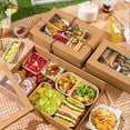 thumbnail image 6 of HBBKVI Bento Box Disposable Picnic Box Kraft Paper Lunch Box Paper Foldable 118.3oz Leak-Proof Bento Box, 6 of 6
