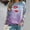 Purple, variant on Tetras Plus Size Tops for Women,Fashion Women's Casual Long Sleeve Round Neck Printed Ladies Hoodless Sweatshirt,Tops Blouse