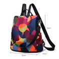 thumbnail image 1 of Mochila de nailon con cremallera para mujer, bolso escolar de gran capacidad, antirrobo, resistente al desgaste, para ordenador portátilMulticolorAustralia Fivean unisex, 1 of 2