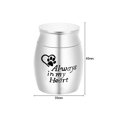 thumbnail image 2 of 1 Piece Stainless Steel Mini Dog Urns Small Keepsake Urns For Pets Cremation Container Memorial Jar For Pet Ashes, 2 of 5