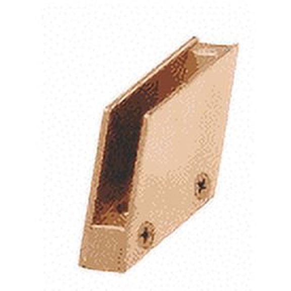 CRL RH5512BR Polished Brass 1/2" 128 Degree Slant Obtuse End Clamp Type 'C' Stair and Walkway Railings