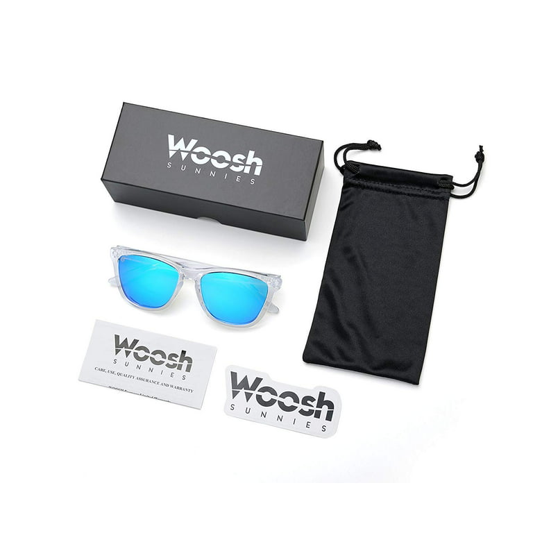 Woosh Polarized Sunglasses for Men and Women - Lightweight unisex Sun Glasses with UV Protection for Driving Fishing, Running, Sports, Beach and