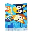 thumbnail image 6 of Lsque Bluey Pattern Women's Traditional Scarf Wrap Tassel Shawl Fringes Neck Head Shawl Retro Scarf, 6 of 8