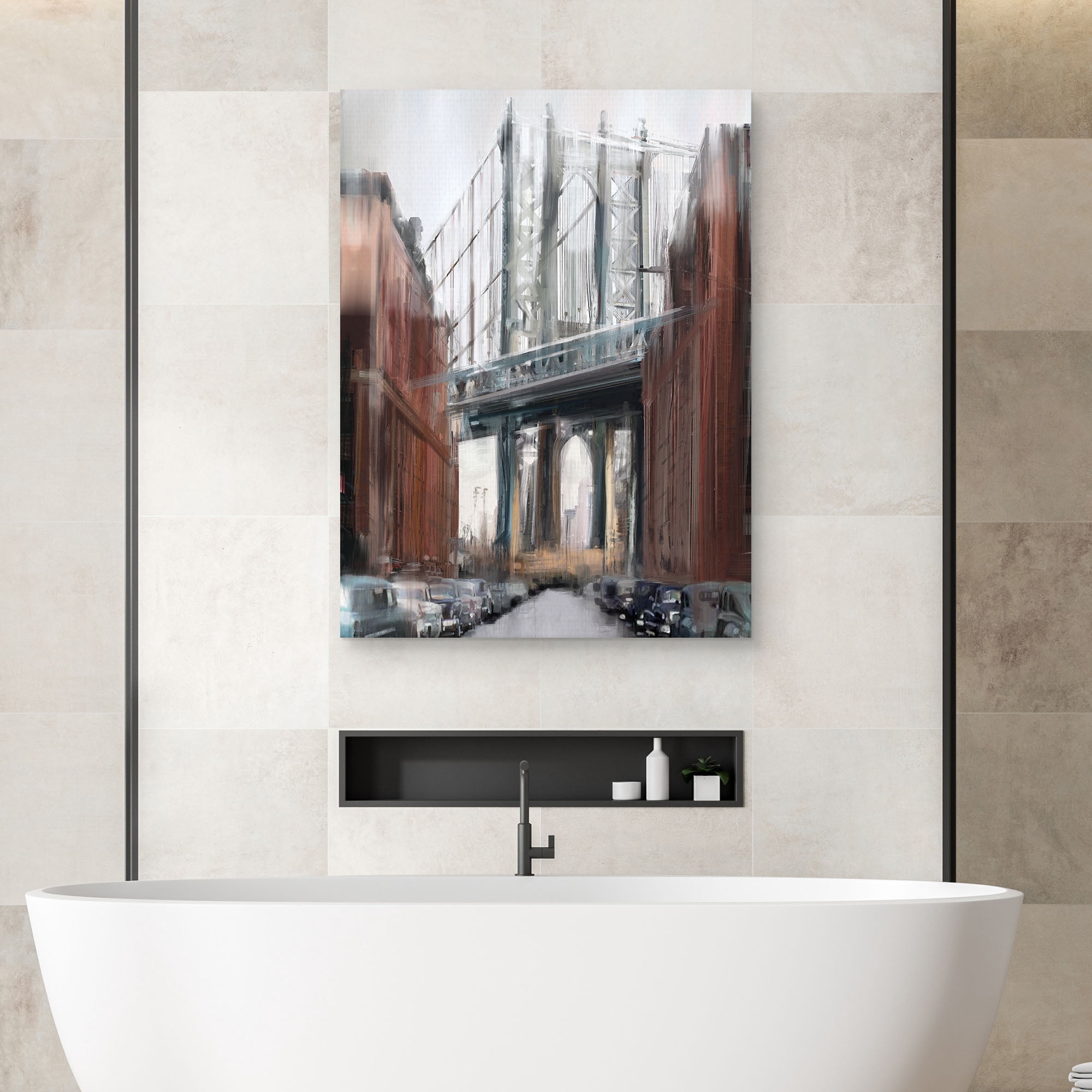 Manhattan Bridge by Studio Arts Canvas Art Print