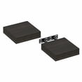 thumbnail image 4 of Furinno TANNA Set of 2 9x9 2" Thick Wall Shelf Invisible Bracket Tobacco Oak, 4 of 4