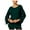 Green - hunterforest, variant on I.N.C Womens Runched Sleeve Knit Blouse, Green, Small