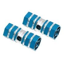 Motoforti 2 Pcs Bike Pegs for MX MTB Hexagon Rear Foot Pegs Aluminum Alloy Blue