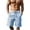 Blue, variant on asjyhkr Cargo Shorts for Men Cotton Linen Lightweight Casual Drawstring Elastic Waist Summer Beach Shorts with Pockets