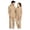 Coffee, variant on Men's Airflow Enhanced Jumpsuit for Everyday Comfort and Mobility, Lightweight Design