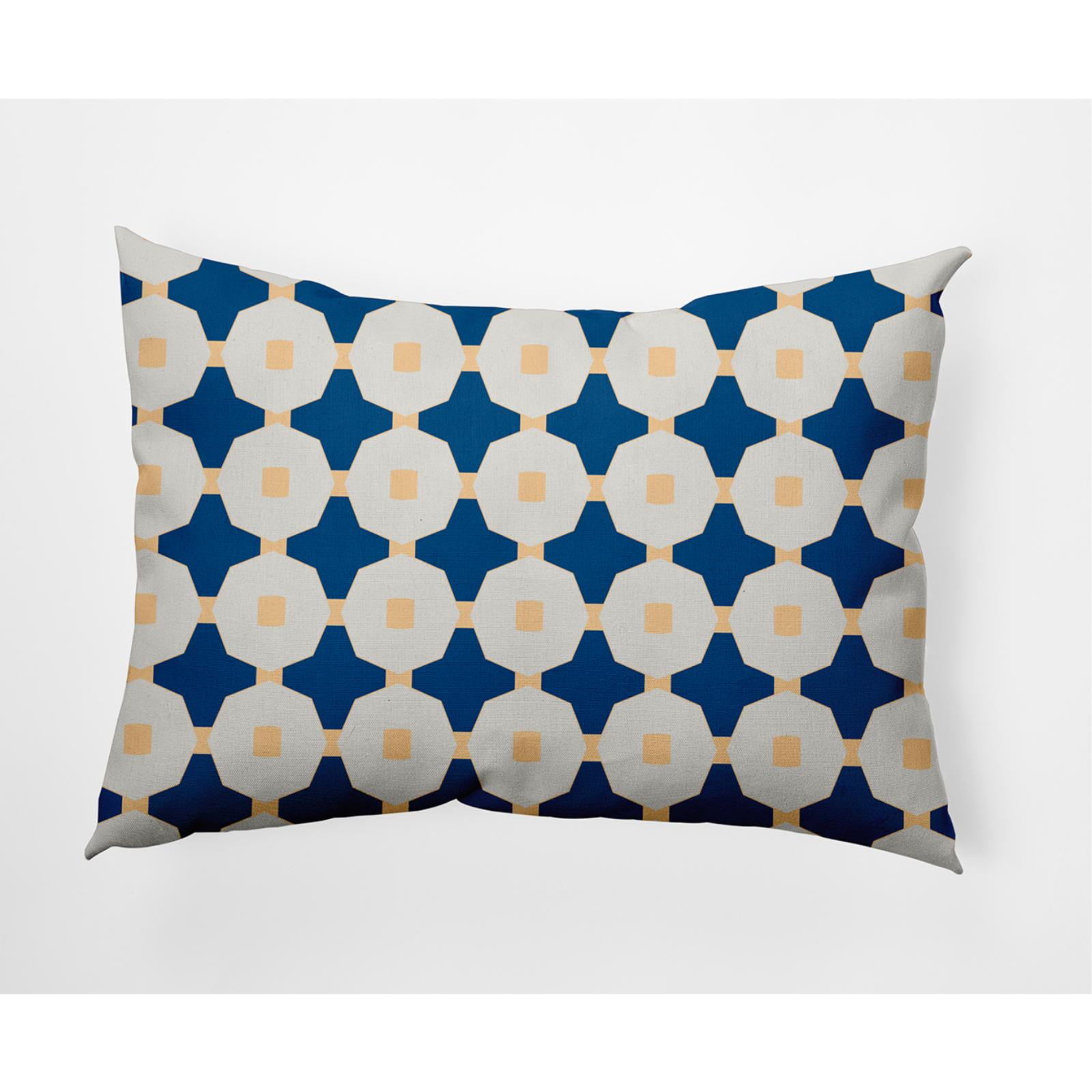 14" x 20" Simply Daisy Button Up Indoor/Outdoor Lumbar Throw Pillow