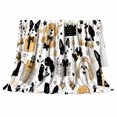 thumbnail image 2 of Whimsical Dog Breed Pattern Boxes Paw Prints Illustrative, Playful Pet Portrait Pattern, Warm Flannel Blanket for Living Room and Reading Nook, Dog Lovers Christmas Gift, Pet Lover Home Decor, 2 of 9