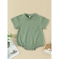 thumbnail image 2 of Bagilaanoe Newborn Baby Boy Rompers Short Sleeve Bodysuits 6M 12M 18M 24M Infant Casual One Piece Short Jumpsuit, 2 of 8