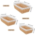 thumbnail image 3 of Handwoven Wicker Storage Basket Set of 3 - Natural Rattan Organizers for Home & Office Decor (Large + Medium + Small), Eco-Friendly Storage Baskets with Space-Saving Design, 3 of 8