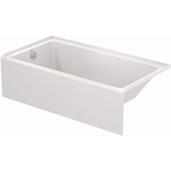 Duravit 700654-L Duravit No.1 60" Three Wall Alcove Acrylic Soaking Tub - White