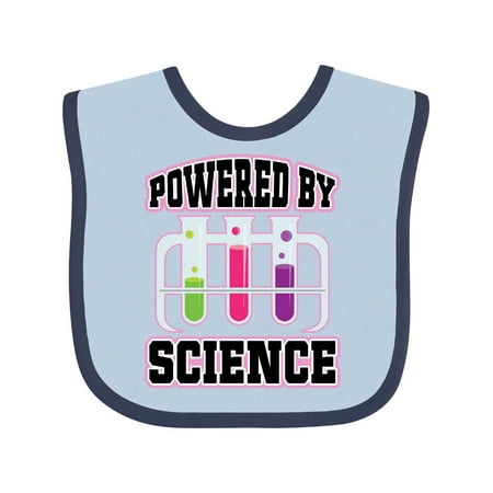 

Inktastic Powered By Science Gift Baby Girl Bib