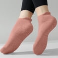 thumbnail image 5 of Babcutegg Womens Pilates Socks Tight Fitting Breathable and Comfortable Non-Slip Soild Color Ankle Length Athletic Wear for Women Orange Size Free Size, 5 of 8