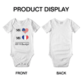 thumbnail image 3 of 50% French + 50% American = 100+% Beautiful Funny Baby Clothing Bodysuits For Boy Girl, 3 of 5