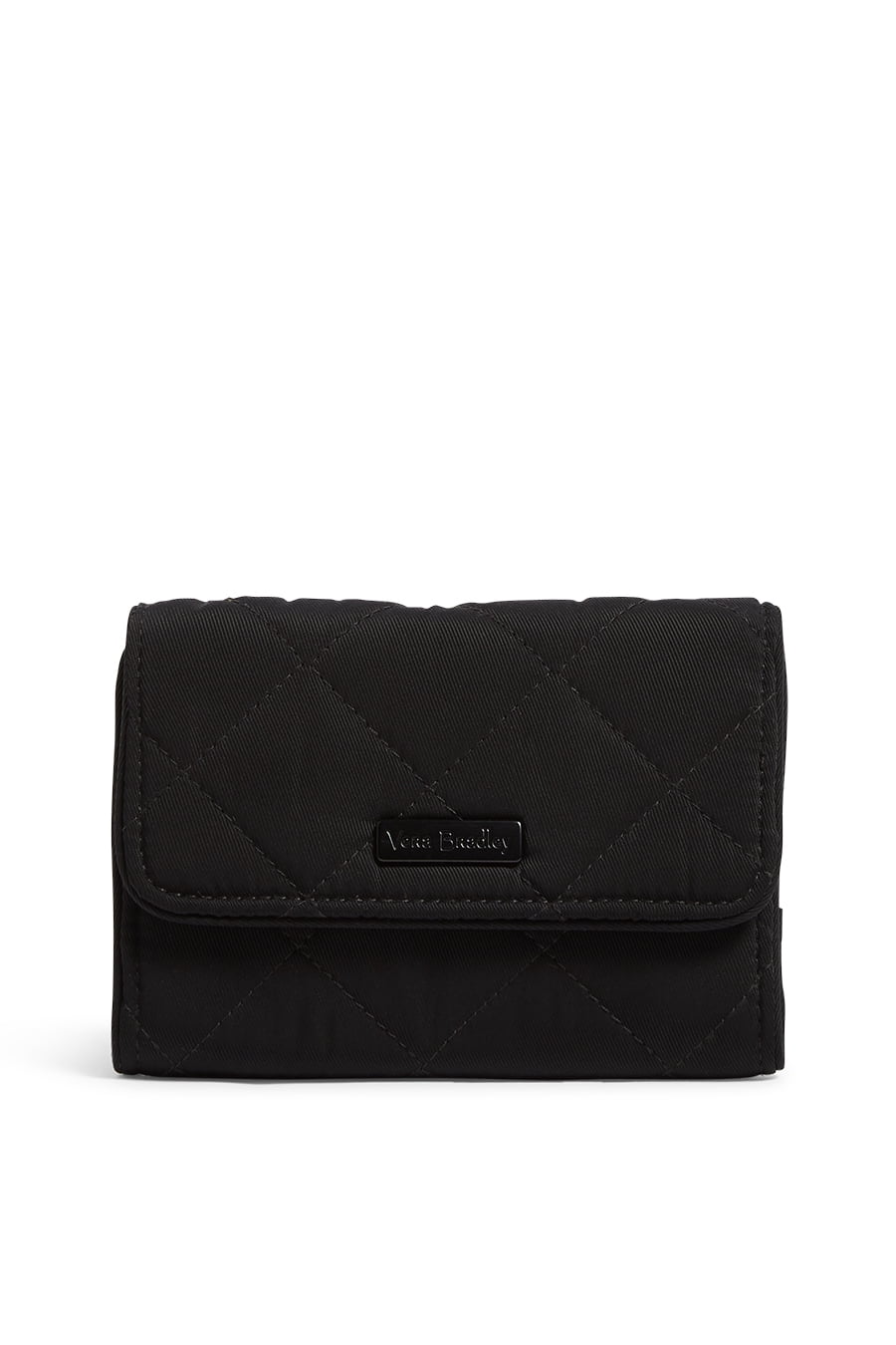 vera bradley black quilted wallet