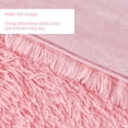 thumbnail image 4 of Juego de edredón PERFEMET de felpa rosa de piel sintética peluda, tamaño completo, 4 of 7