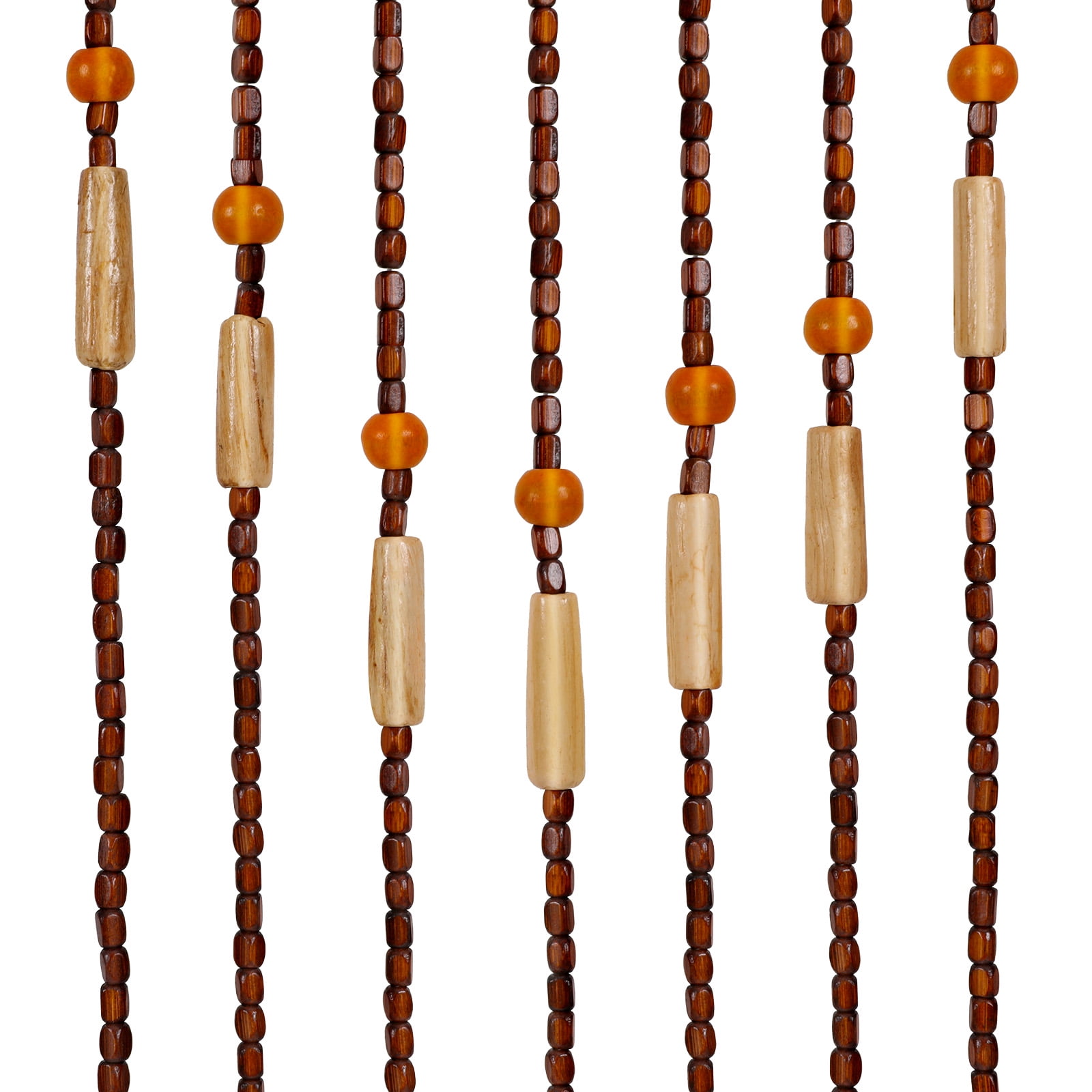 31 Line Bead Curtain, 90x208cm String Door Curtains Beaded Wooden Curtain For Doorway