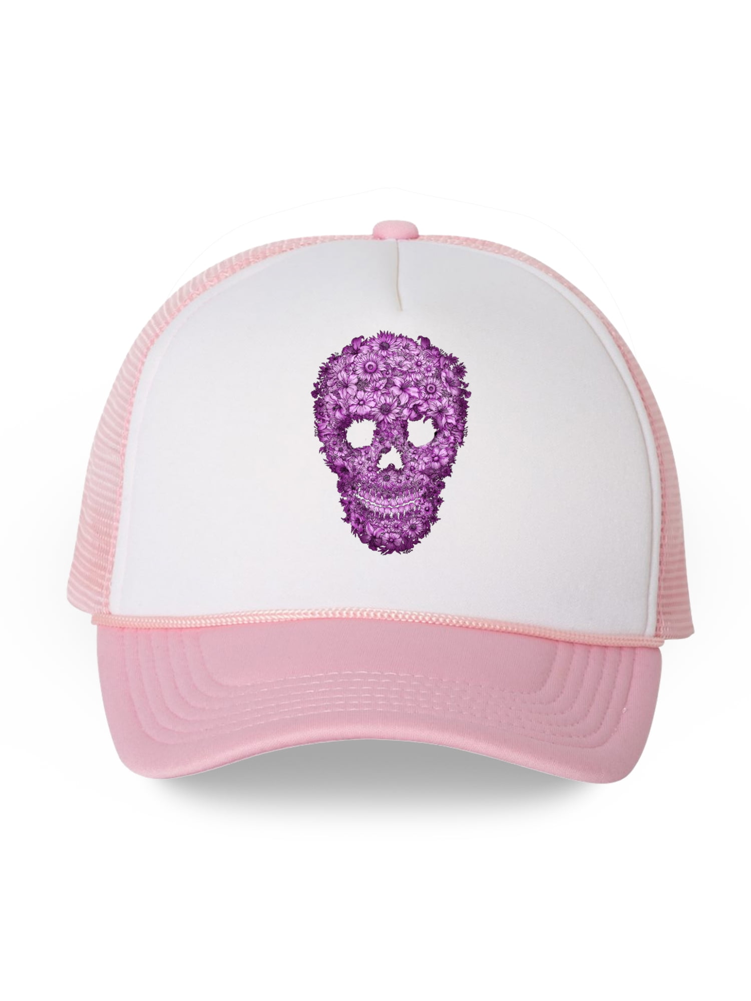 Awkward Styles Flower Skull Baseball 
