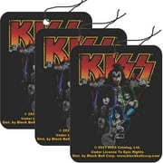 Kiss - Group Neon Road Rage Air Freshener - Vanilla Scent - 3 Pack
