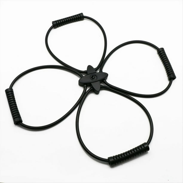 Kit de Banda de Resistencia Pilates Reformer, Equipo de Ejercicios para el Hogar para Entrenamiento Corporal Total: Ayuda A Enfocar los Músculos y Tonificarlos (Negro)