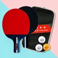 thumbnail image 4 of Bag Pong Paddle 2 Raquetas Y 3 Bolas Paddles Set Professional Jugador Conjunto para El Juego Entrenamiento Principiantes, 4 of 9