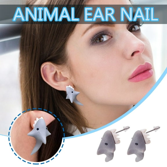 Fridja Cute Animal Earring Metal Cute Mini Animal Ornament Small Dinosaur Earrings