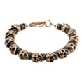 thumbnail image 1 of Pulseras de cuentas de calavera Qarigey Acero Titanio Dorado Rosa, 1 of 6