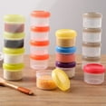 thumbnail image 5 of TAROFISH 35 Ml Small Food Container with Lid, 4-Piece Set, 1 Cup Capacity Reusable Food Container with Screw Cap, Suitable for Preparing Small Portions of Food., Orange, 5 of 13