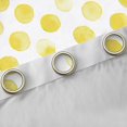 thumbnail image 4 of Manfei Watercolor Geometric Circle Black Out Curtains,Ink Painting Art Curtains Pack of 2 (42x63 Each),Yellow White Bedroom Curtains For Boys Girls,Microfiber Bedroom Decor, 4 of 6