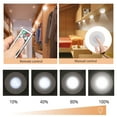 thumbnail image 2 of Wireless LED Puck Lights, 6-Pack Dimmable Under Cabinet Counter Lighting Closet Light, Battery Powered Remote Control Night Light Stick On Lights For Kitchen, Closet, Cabinet, Bookcase, 2 of 8