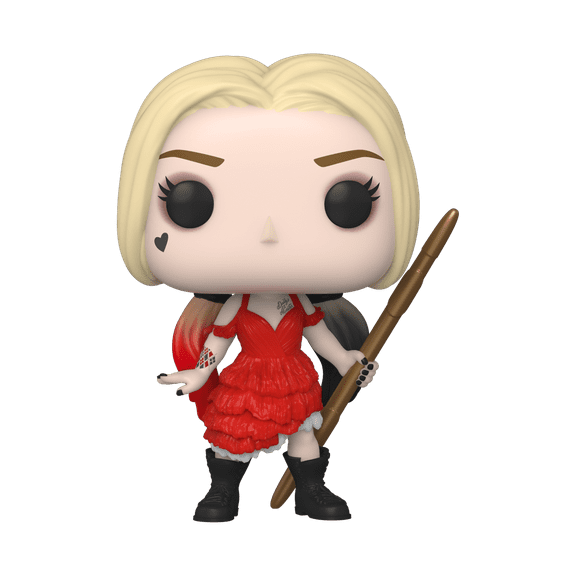 Funko POP! Movies Collectible Vinyl Figure, Harley Quinn Damaged Dress, 3.75"