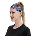 thumbnail image 4 of Wukai Hawaii Palms Sports sweatband,Men & Women Sweatband Headband for Running, Cross Training, Racquetball, Working Out, 4 of 7