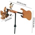 thumbnail image 4 of Figuras Viento Metal Guitarra Hecha A Mano para El Patio Del Césped (oro), 4 of 4