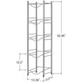 thumbnail image 3 of 5 Gallon Water Jug Holder Water Bottle Storage Rack, 5 Tiers, Silver, 3 of 7