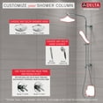 thumbnail image 5 of Delta 58810 Emerge 18" Round Shower Column - Stainless Steel, 5 of 7