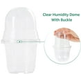 thumbnail image 2 of shiyou-Clear Plant Nursery Pots with Humidity Dome 4" Soft Transparent Plastic Gardening Pot Planting Containers Cups Planter Small Starter Seed Starting Trays for Seedling with 10pcs Plant Labels, 2 of 4