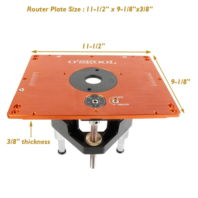 O'SKOOL, Router Lift System, for Bosch RA1181 RA1171, 3-1/2