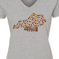 thumbnail image 4 of Inktastic Happy Fall Y'all Kentucky Women's V-Neck T-Shirt, 4 of 5