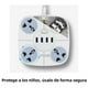 thumbnail image 2 of Multicontacto Circular DOSYU 4 Conexiones 4 Puertos USB 2500W, 2 of 4