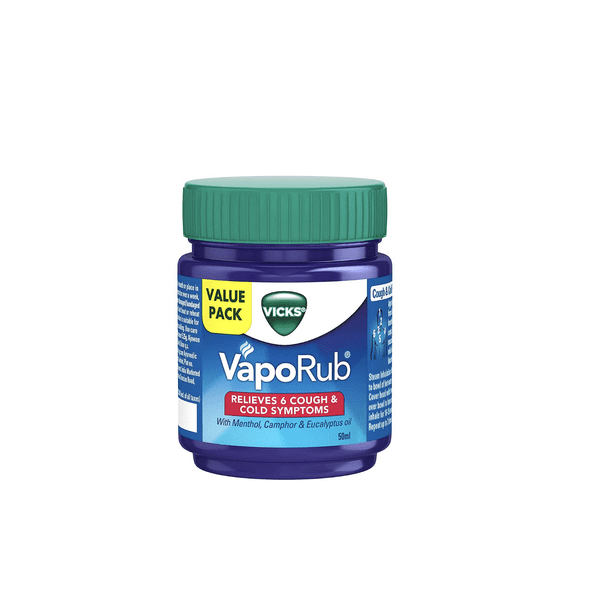 Vicks Vaporub 50ml, Relief From Cold, Cough, Blocked Nose, Headache