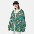 thumbnail image 5 of Gaeub Jungle Animals Men's and Women's UPF 50+ Long-Sleeved Sun Protection Clothing, Fishing Shirt Long Sleeve Zip - Large, 5 of 9