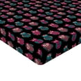 thumbnail image 4 of Ambesonne Owl Bird Fitted Sheet, Night Animal Boho Cartoon, Queen Size, Magenta Teal and Peach, 4 of 5
