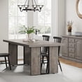 thumbnail image 2 of Tribesigns 71" Large Dining Table for 6 to 8 People, Farmhouse Style Dinner Table, Rectangular Dining Table for Kitchen, Grey, 2 of 7