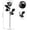 White665, variant on 5 Pcs Artificial Black White Gradient Silk Roses Gothic Fake Flowers 13.8 Inch Plastic Halloween Decorations for Home Table Centerpiece Spooky Party