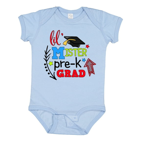 Inktastic Lil Mister Pre-K Grad with Arrows Boys Baby Bodysuit